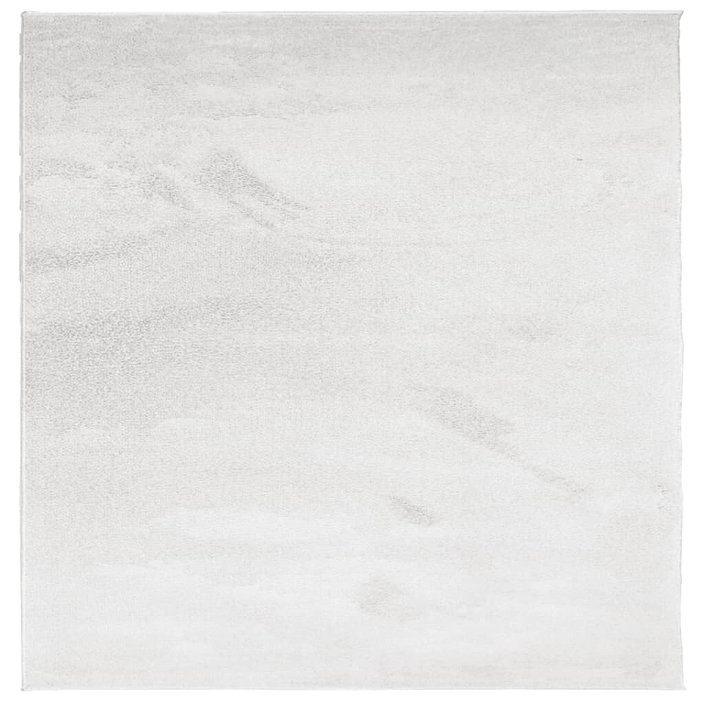 VidaXL Teppich OVIEDO niedriger Flor 240x240 cm grau