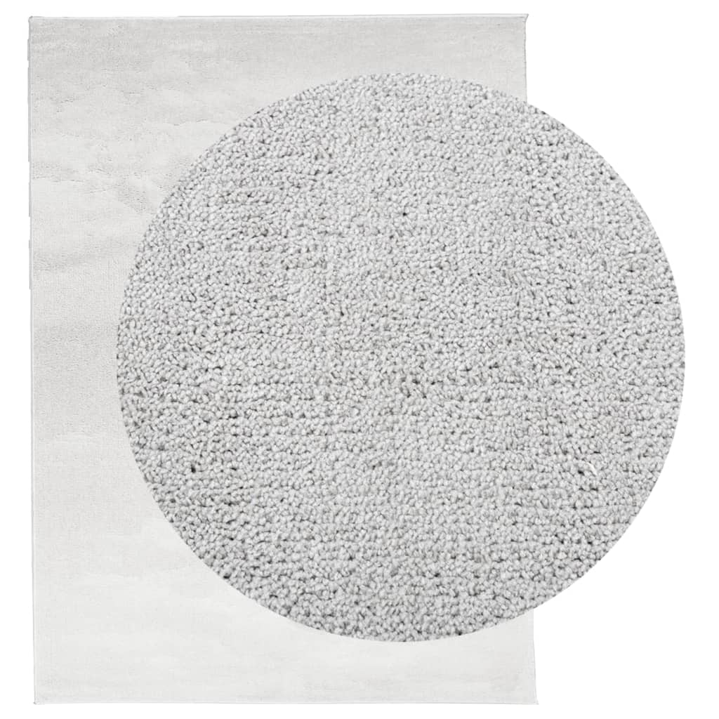VidaXL Teppich Oviedo niedriger Flor 240x340 cm grau