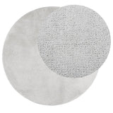 Vidaxx Teppich Oviedo Niederflor ø 120 cm grau