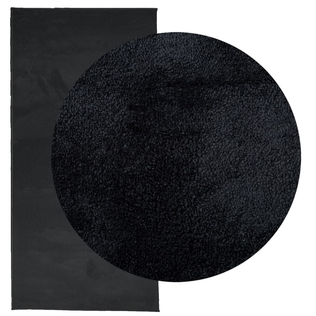 Vidaxx Teppich Oviedo Niederflor 100x200 cm schwarz