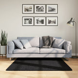Vidaxx Teppich Oviedo Niederflor 120x120 cm schwarz