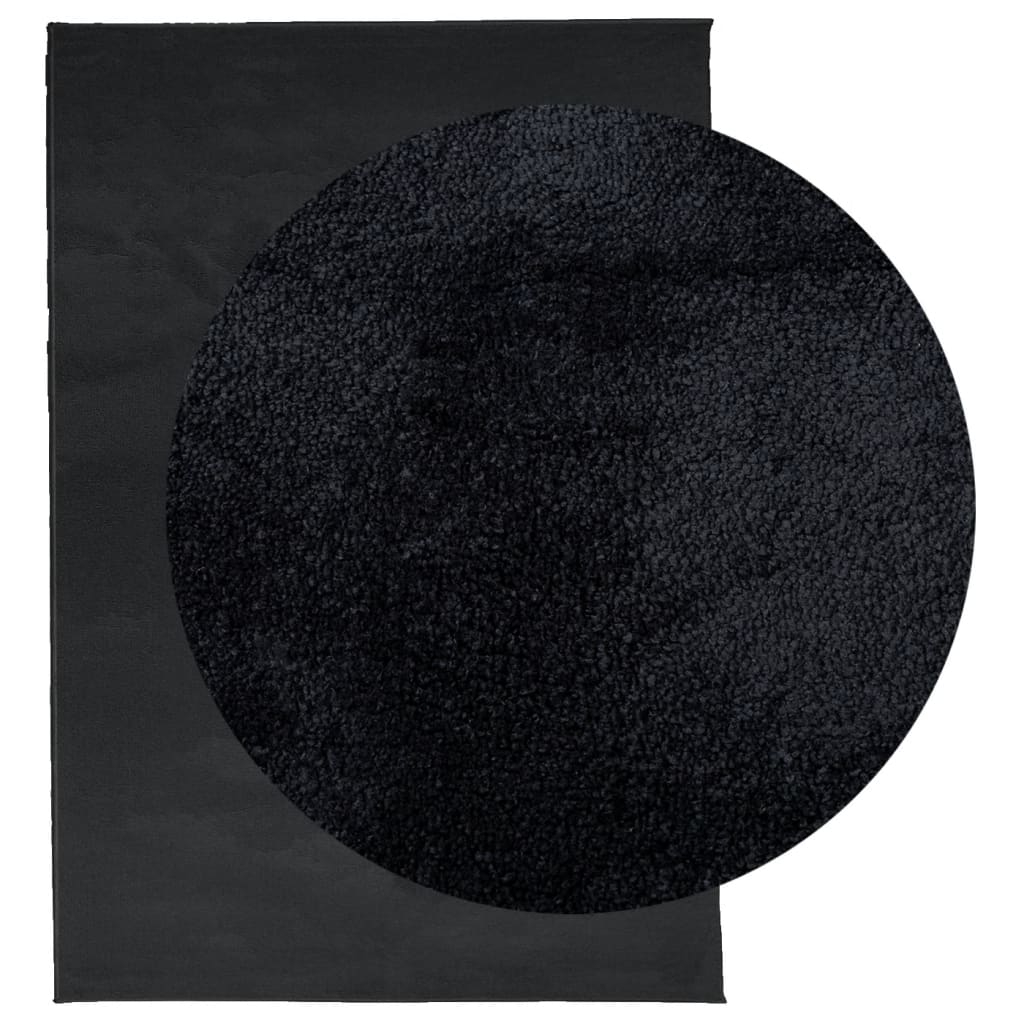 Vidaxx Teppich Oviedo Niederflor 120x170 cm schwarz