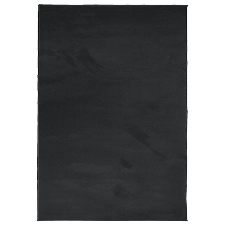 VidaXL Teppich Oviedo Niederflor 140x200 cm schwarz