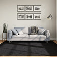 Vidaxx Teppich Oviedo Niederflor 200x200 cm schwarz