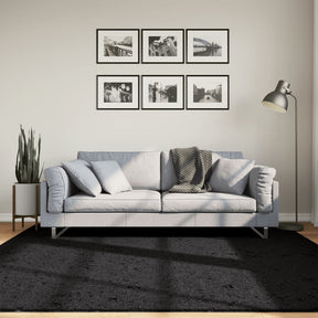 Vidaxx Teppich Oviedo Niederflor 200x200 cm schwarz