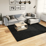 VidaXL Teppich OVIEDO niedriger Flor 240x240 cm schwarz