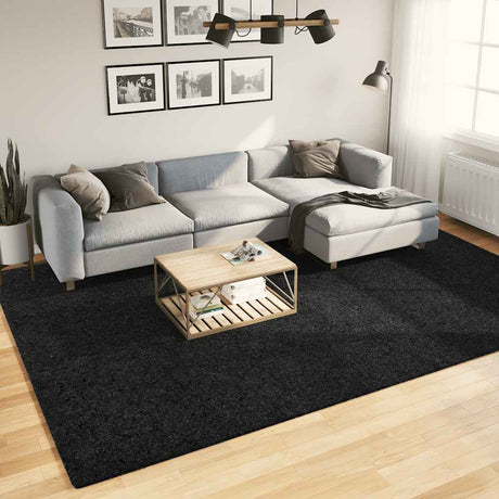 VidaXL Teppich Oviedo Niederflor 240x340 cm schwarz