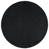 Vidaxx Teppich Oviedo Niederflor ø 120 cm schwarz
