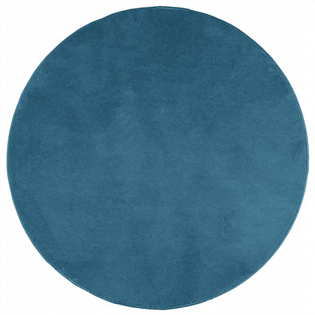 VidaXL Teppich OVIEDO Kurzflor Ø 120 cm Türkis