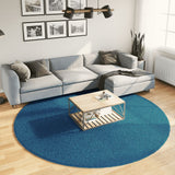 VidaXL Teppich Oviedo Kurzflor ø 240 cm Türkis