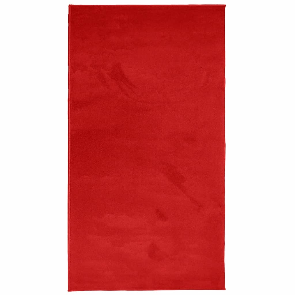 VidaXL Teppich Oviedo niedriger Flor 60x110 cm rot