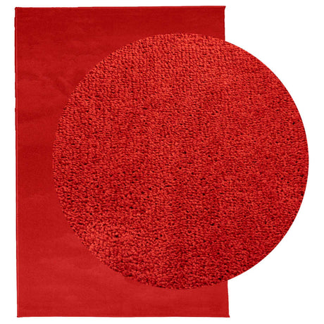 VidaXL Teppich Oviedo niedriger Flor 160x230 cm rot