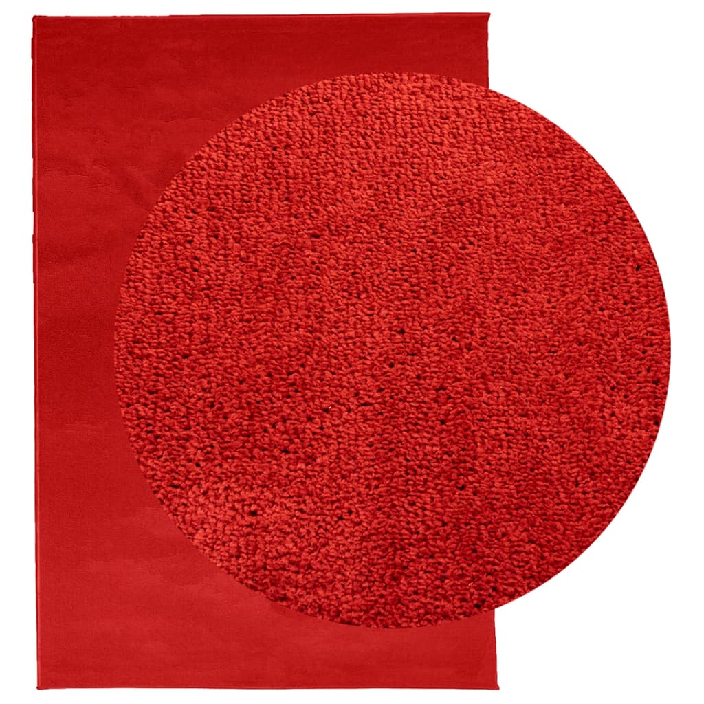 VidaXL Teppich Oviedo niedriger Flor 200x280 cm rot