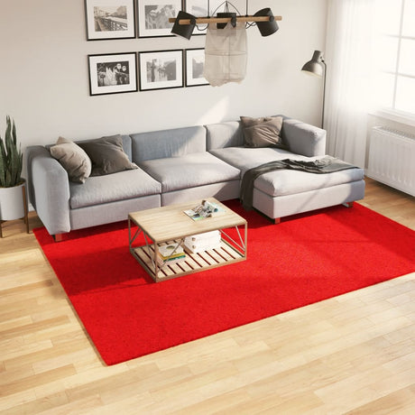 VidaXL Teppich Oviedo niedriger Flor 200x280 cm rot