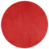 VidaXL Teppich Oviedo niedriger Flor ø 160 cm rot