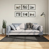 Vidaxl Teppich Istan Hochflor glänzend 120x170 cm Anthrazit