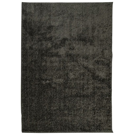 Vidaxl Teppich Istan Hochflor glänzend 140x200 cm Anthrazit