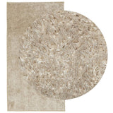 Vidaxl Teppich istan Hochflor glänzend 80x150 cm beige