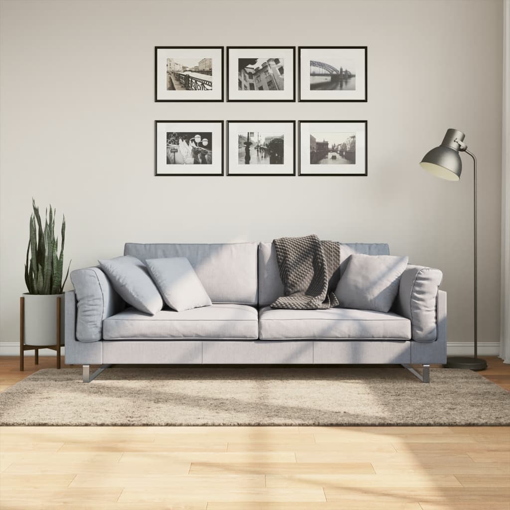 Vidaxx Teppich istan Hochflor glänzend 100x200 cm beige