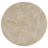 Vidaxl Teppich Istan Hochflor glänzend ø 200 cm Beige