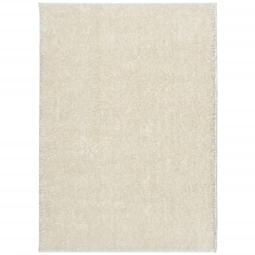 Vidaxx Teppich istan Hochflor glänzend 200x280 cm cremefarben