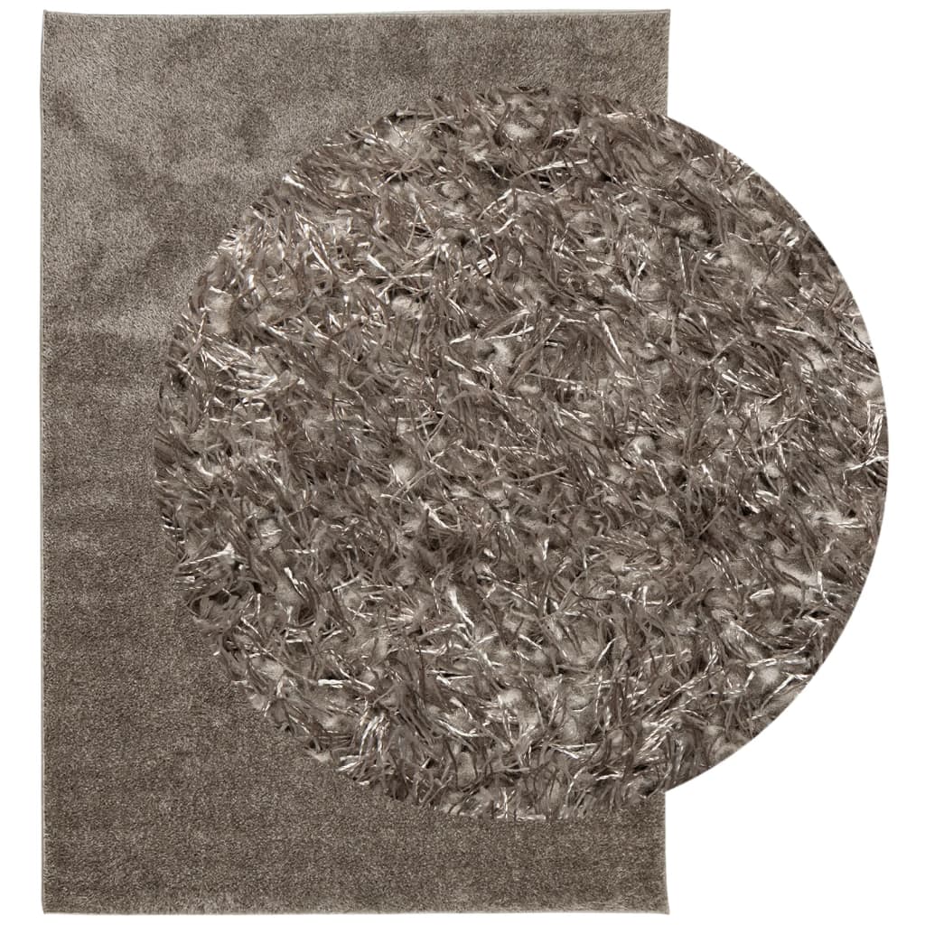 VidaXL Teppich istan Hochflor glänzend 160x230 cm grau