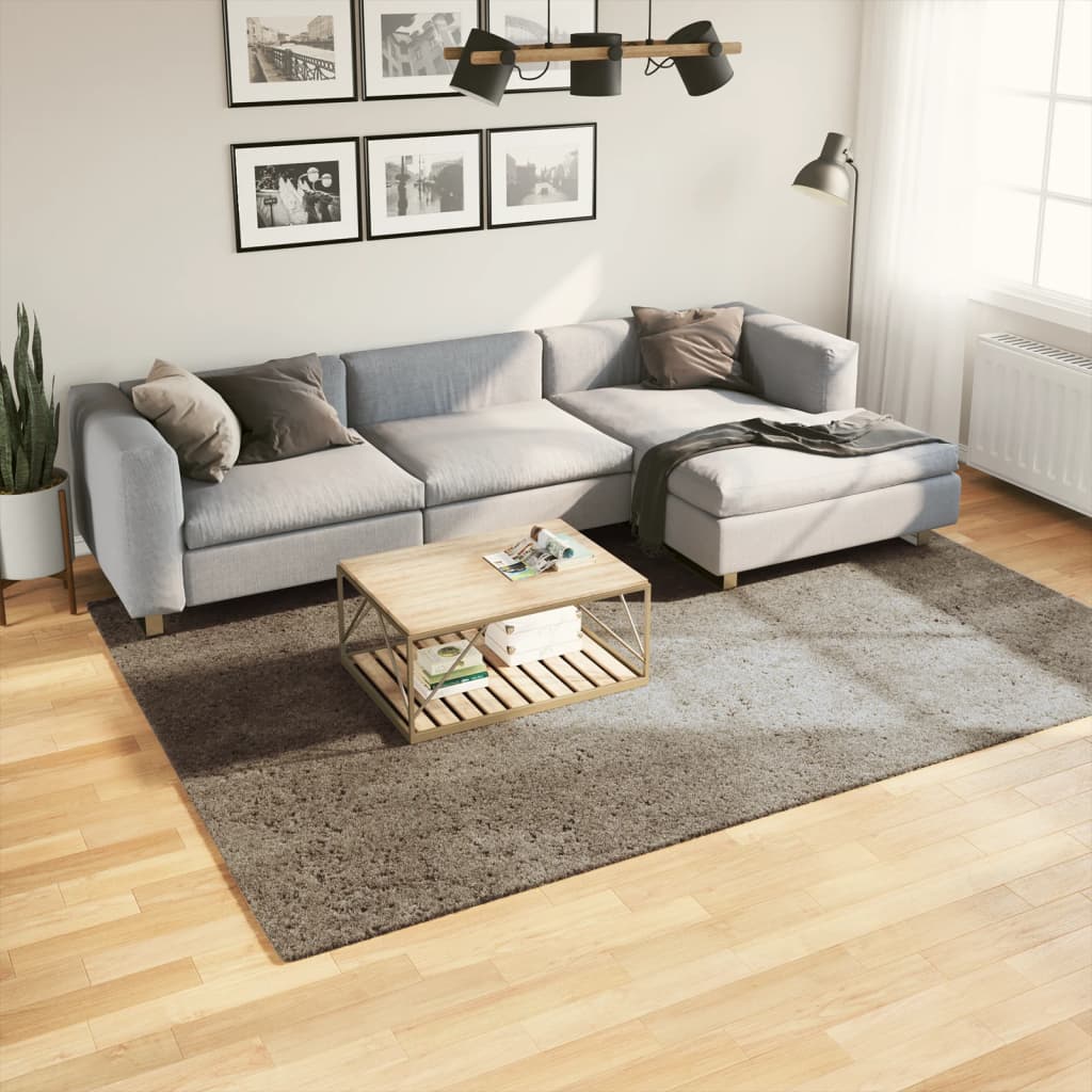 VidaXL Teppich istan Hochflor glänzend 200x280 cm grau