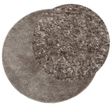 Vidaxl Teppich istan Hochflor glänzend ø 80 cm grau