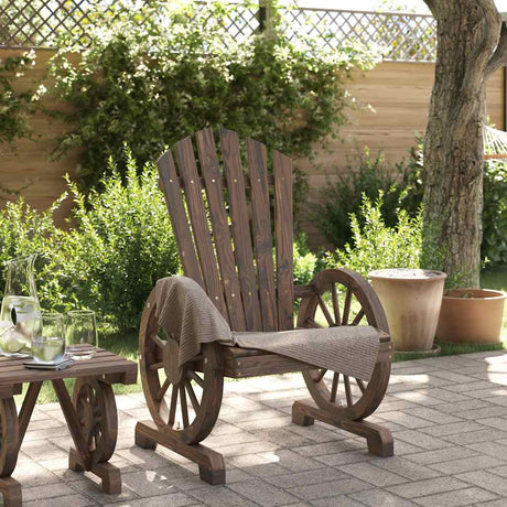 Vidaxl tuinstoel adirondack massief vurenhout