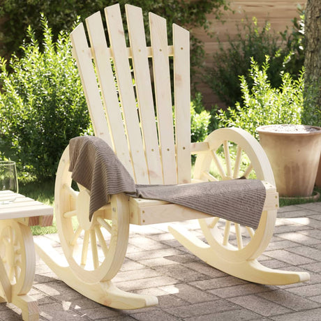 Vidaxl schommelstoel adirondack massief vurenhout