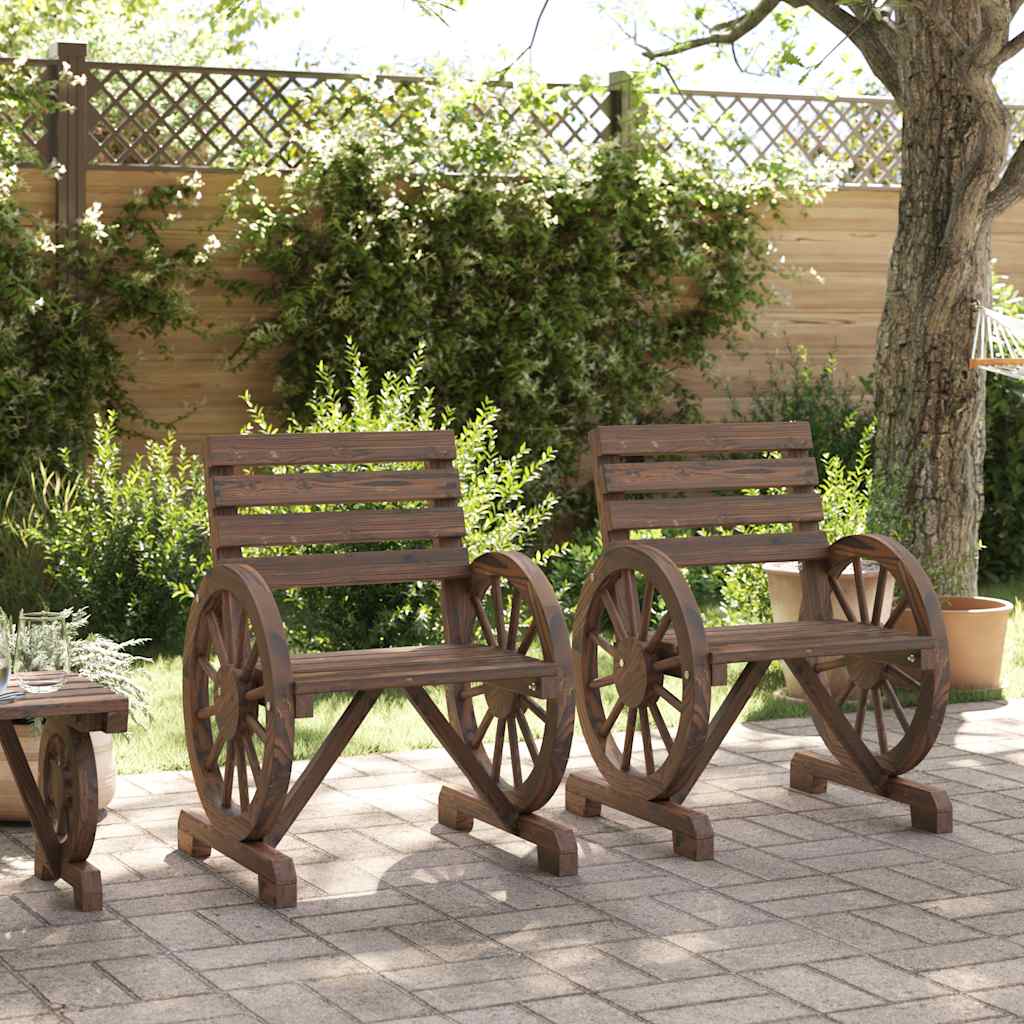 Vidaxl tuinstoelen 2 st 58x58x78,5 cm massief vurenhout