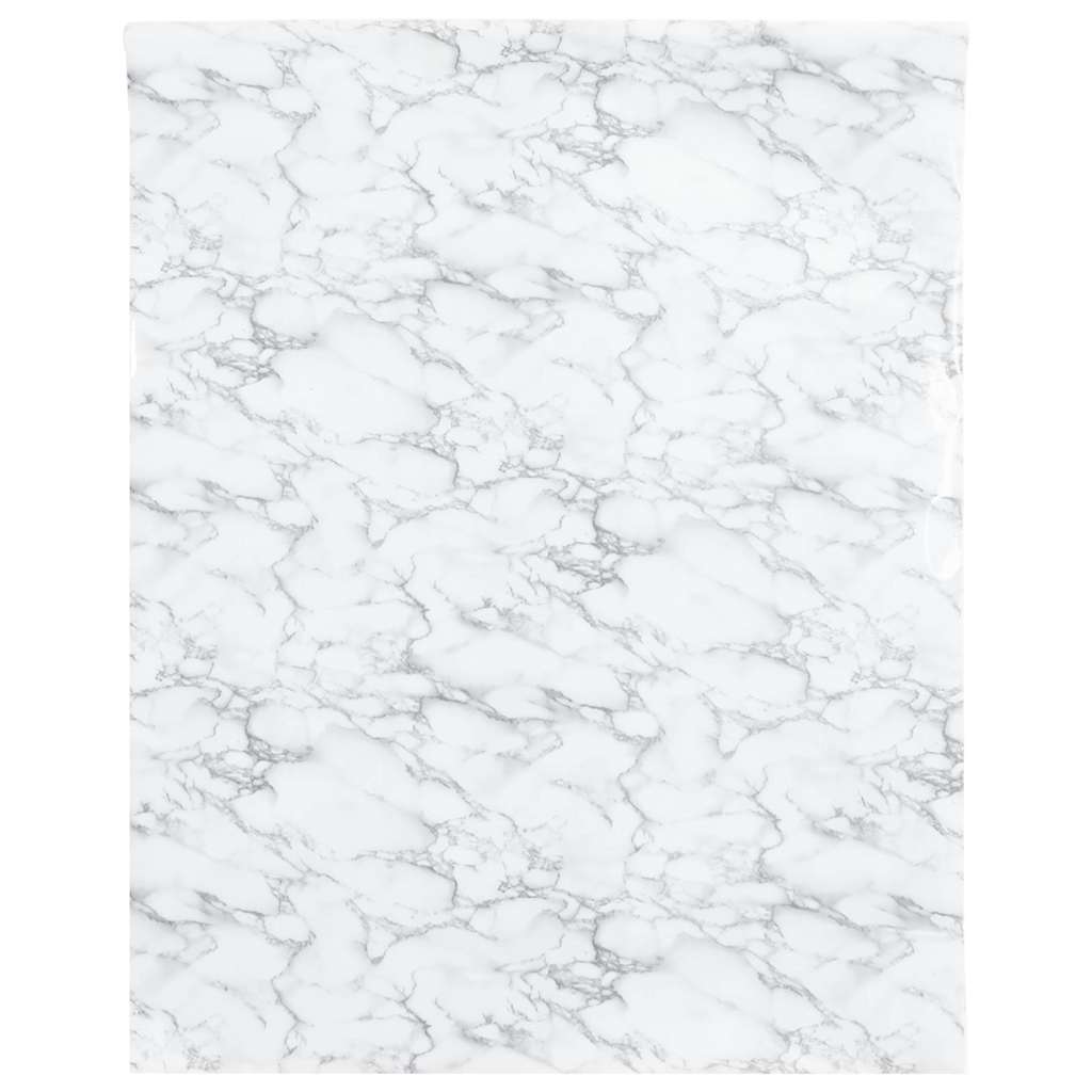 VidaXL Möbelfolie selbstklebend 90x500 cm PVC Marmor weiß