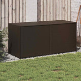 Vidaxl tuinbox 283 l poly rattan bruin