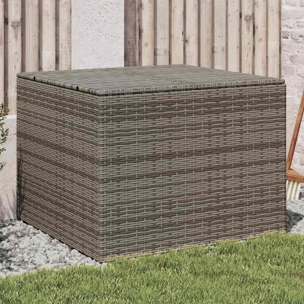 Vidaxl tuinbox 291 l poly rattan grijs
