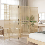 Vidaxl kamerscherm 6 panelen poly rattan beige