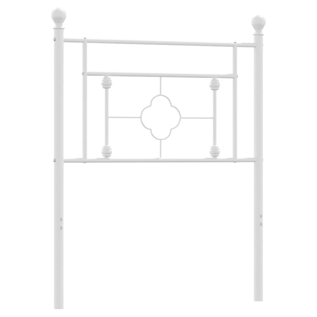 Vidaxl vervangend hoofdbord 75 cm metaal wit