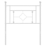 Vidaxl vervangend hoofdbord 75 cm metaal wit