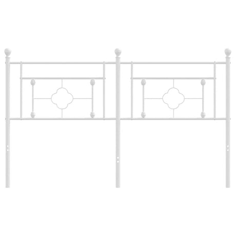 Vidaxl vervangend hoofdbord 160 cm metaal wit