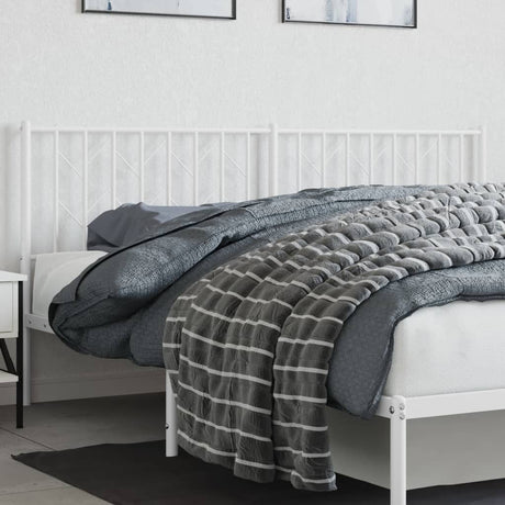 Vidaxl vervangend hoofdbord 180 cm metaal wit