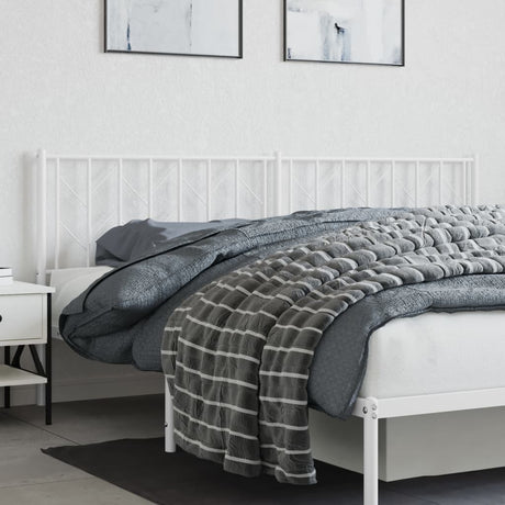 Vidaxl vervangend hoofdbord 193 cm metaal wit