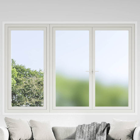 VidaXL Fensterfolien 5 Stück statisch matt PVC transparent grau