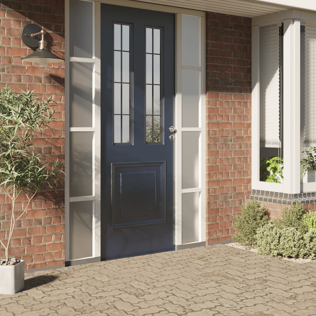 VidaXL Fensterfolien 5 Stück statisch matt PVC transparent grau