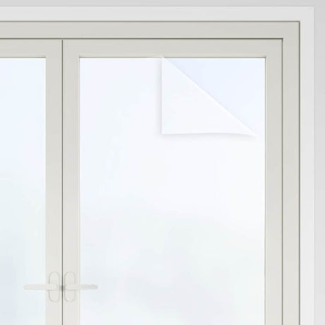VidaXL Fensterfolien 5 Stück statisch matt PVC transparent weiß