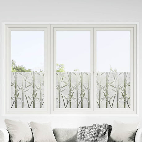 Vidaxx Fensterfolien 4 Stk. mattes Bambusmuster PVC