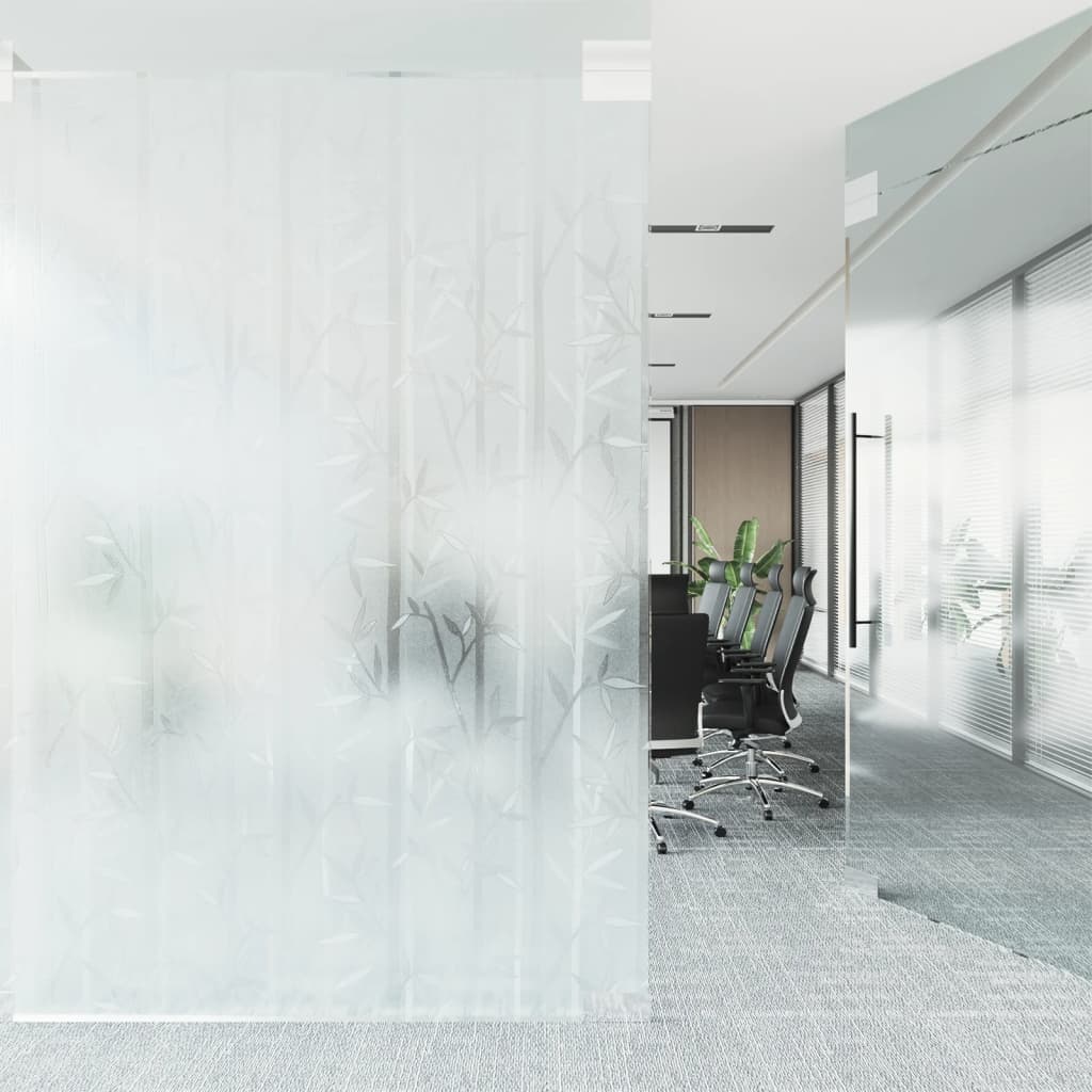 VidaXL Fensterfolien 2 Stk. mattes Bambusmuster PVC