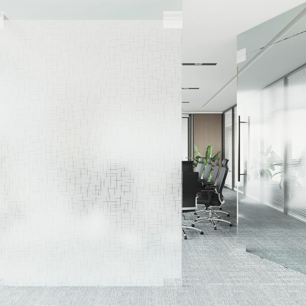 VidaXL Fensterfolien 2 Stk. mattes Sternmuster PVC