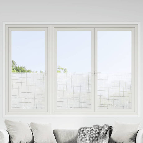 VidaXL Fensterfolien 4 Stück mattes Sternmuster PVC