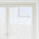 VidaXL Fensterfolien 2 Stk. mattes Blumenmuster PVC