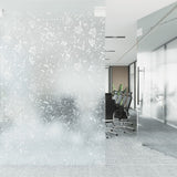 VidaXL Fensterfolien 2 Stk. mattes Blumenmuster PVC