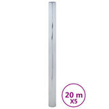 VidaXL Solarfolien 5 Stück statisch reflektierendes PVC silberfarben